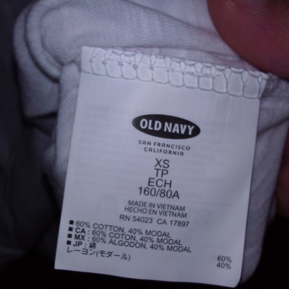 Old Navy women's white tee HOLY Chic XS NWT - Picture 7 of 7